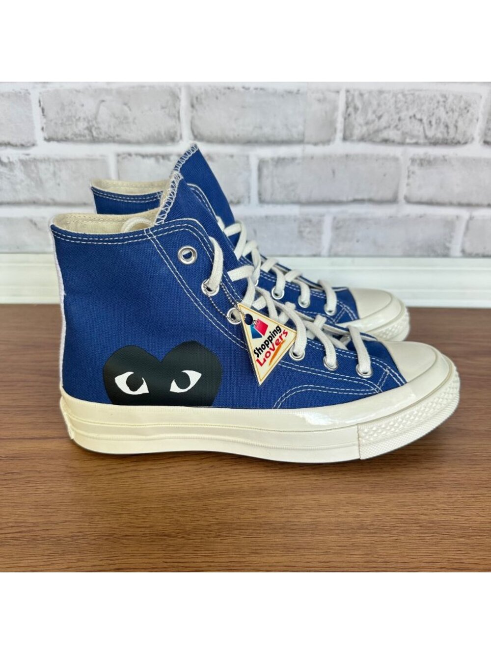 🖤Converse Chuck Taylor Hi Comme des Garcons PLAY Sz 9 Mens Shoes Blue 171846C